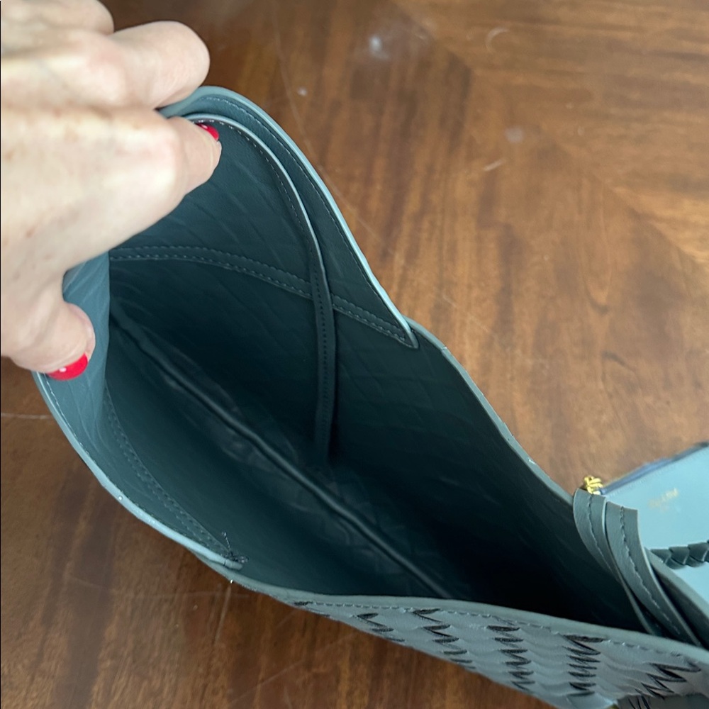 NWT Tiffany & Fred Paris Woven Leather Hobo Shoulder Bag - Picture 6 of 6